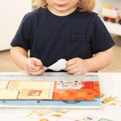 Melissa & Doug My Town background fire house for emergency storytelling
