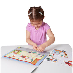 Melissa & Doug My Town background restaurant for pretend dining adventures
