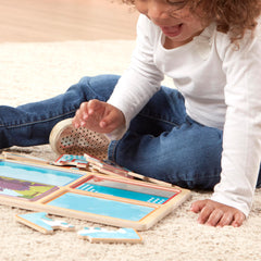 Melissa & Doug Ready Set Go take-along case travels easily.