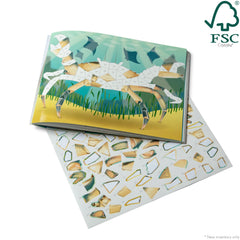 Melissa and Doug Ocean Animals mosaic scene 5 highlights seahorses and turtles for careful sticker work.
