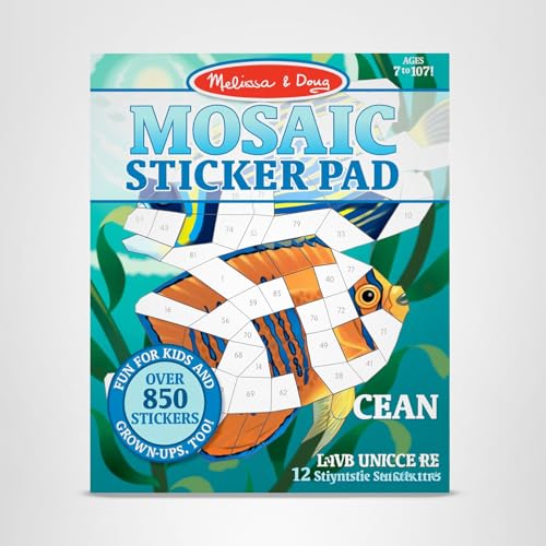 Melissa and Doug Ocean Animals mosaic scene 9 offers a full ocean collage with detail work.