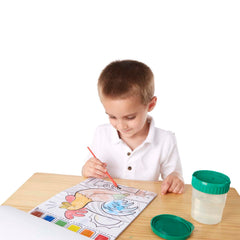 Melissa & Doug Paint With Water includes a kid-friendly brush for easy painting