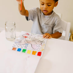 Melissa & Doug spillproof palettes keep coloring mess-free during playtime