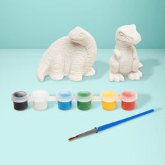 Melissa & Doug paintbrush included for precise detailing on dinosaur figurines.