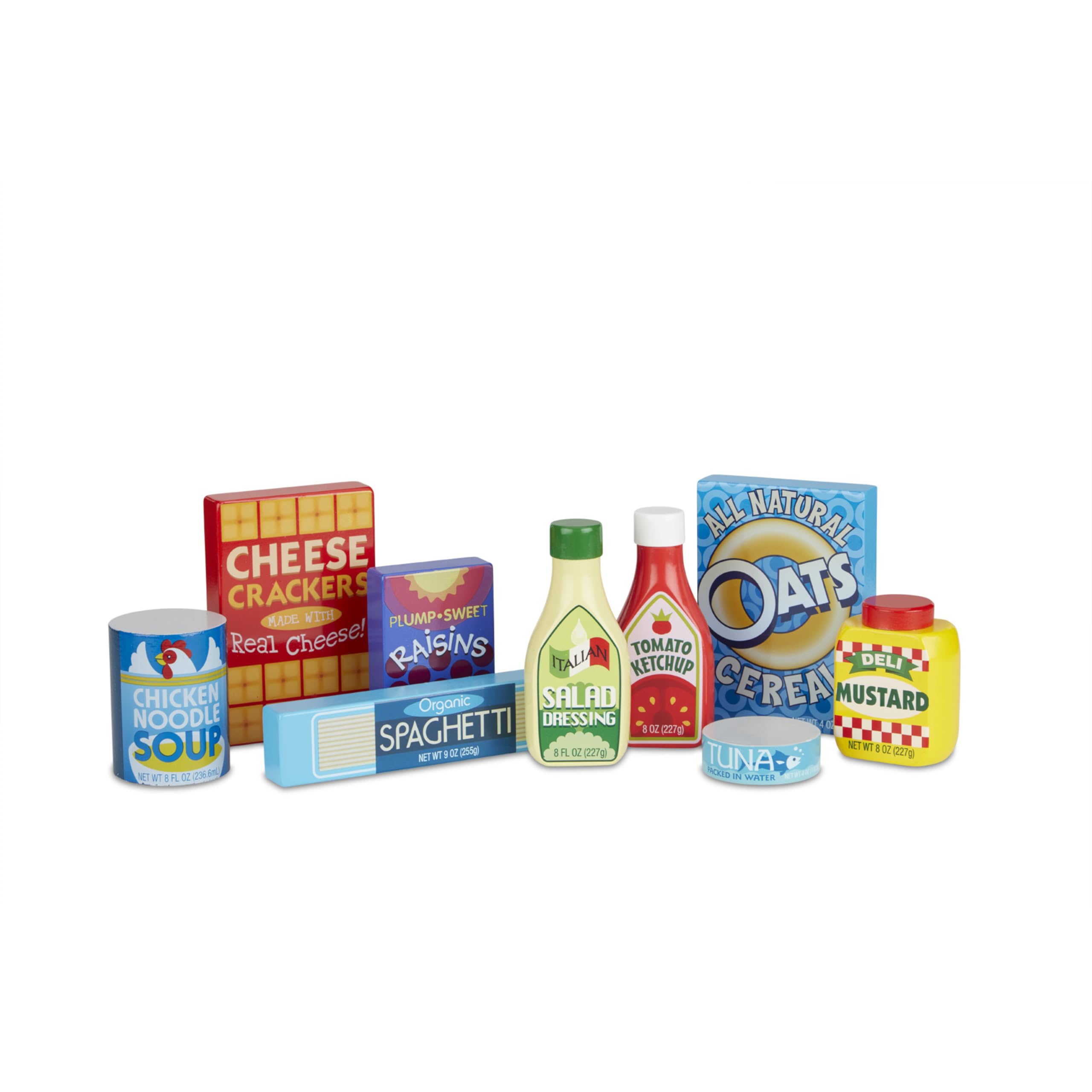 Melissa & Doug wooden soup play food supports role-playing meals.