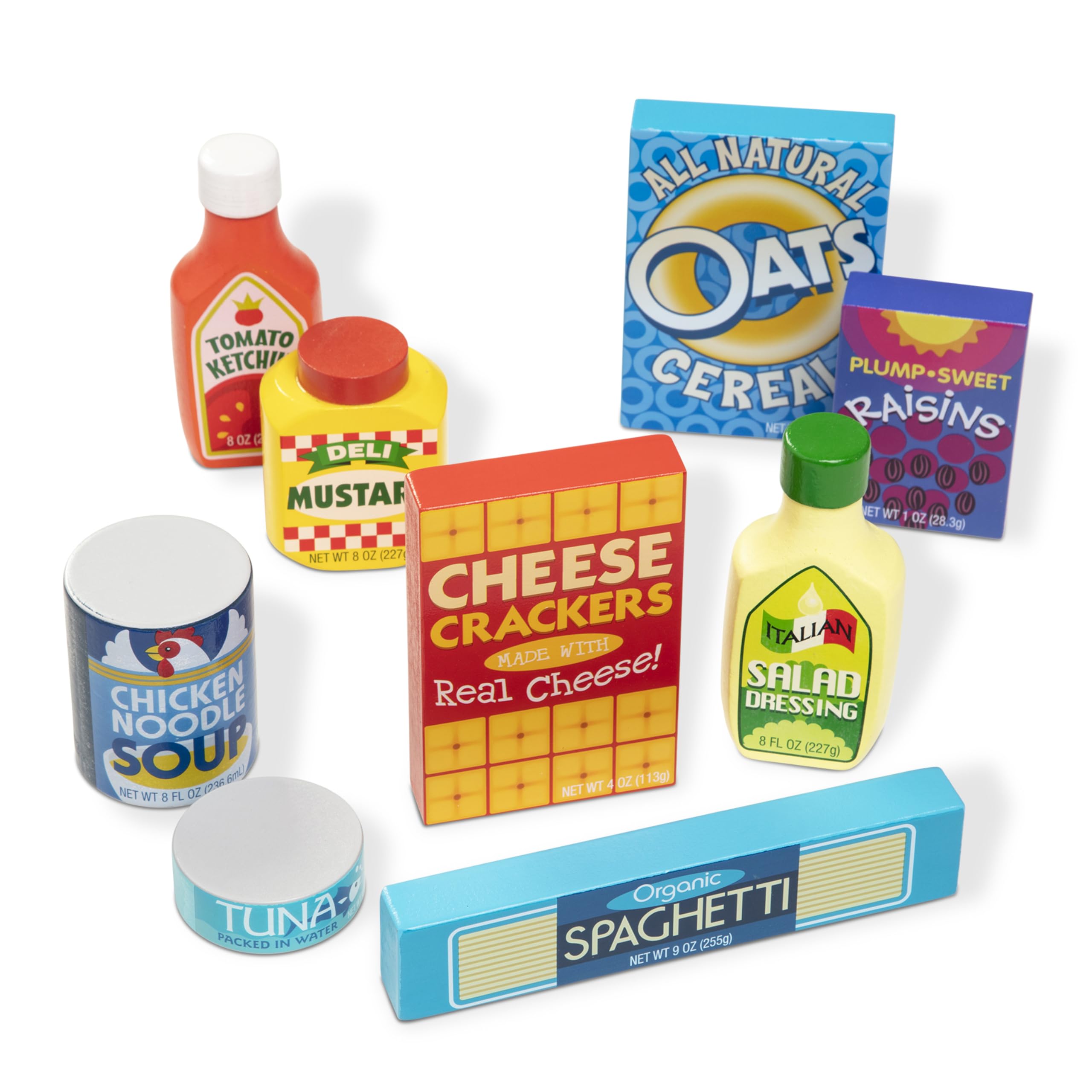 Melissa & Doug wooden tuna play food for imaginative pretend kitchen play.