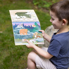 Melissa & Doug Parks Reusable Stickers Yellowstone scene for hands-on storytelling