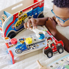 Melissa & Doug Paw Patrol cruiser storage keeps pieces organized after play
