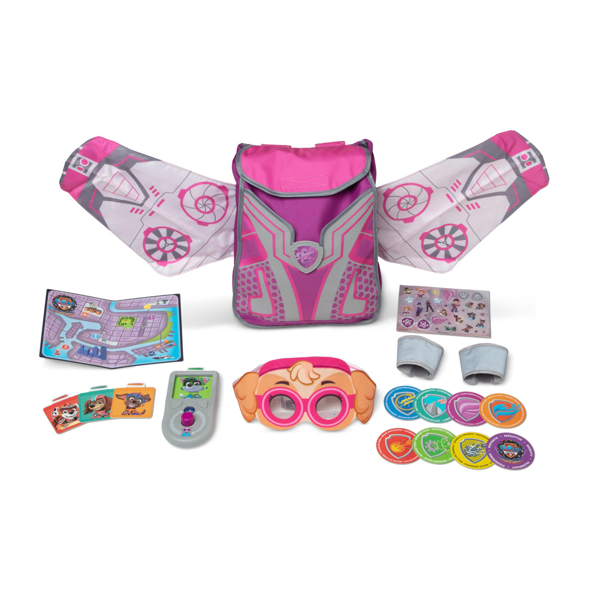 Melissa & Doug Mighty Skye wings-backpack enables transformative pretend play for imaginative adventures.