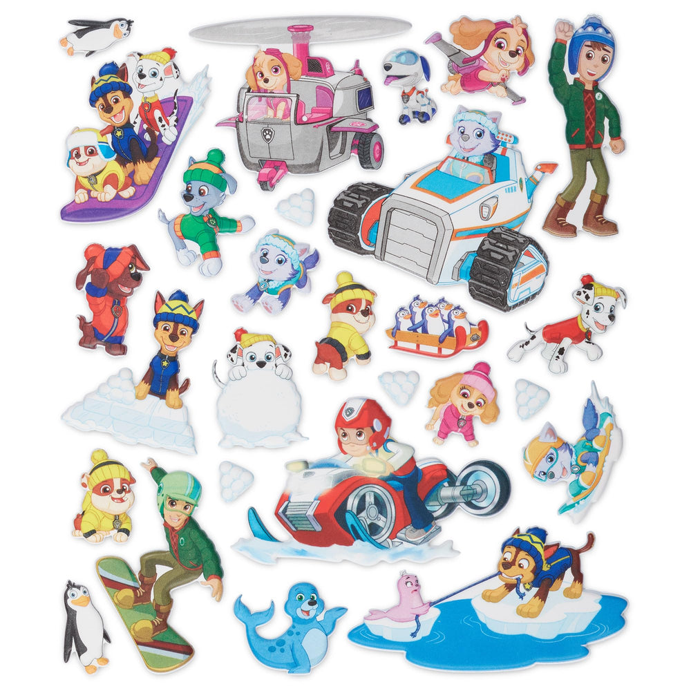 Puffy stickers collection ready to decorate Jake’s Mountain scene by Melissa & Doug.