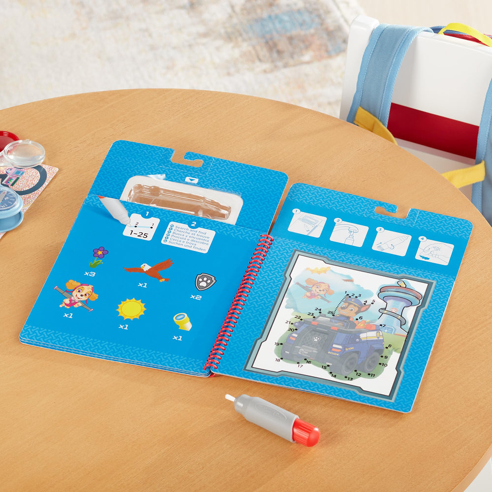 Melissa & Doug Water Wow Chase board features search-and-find scenes.