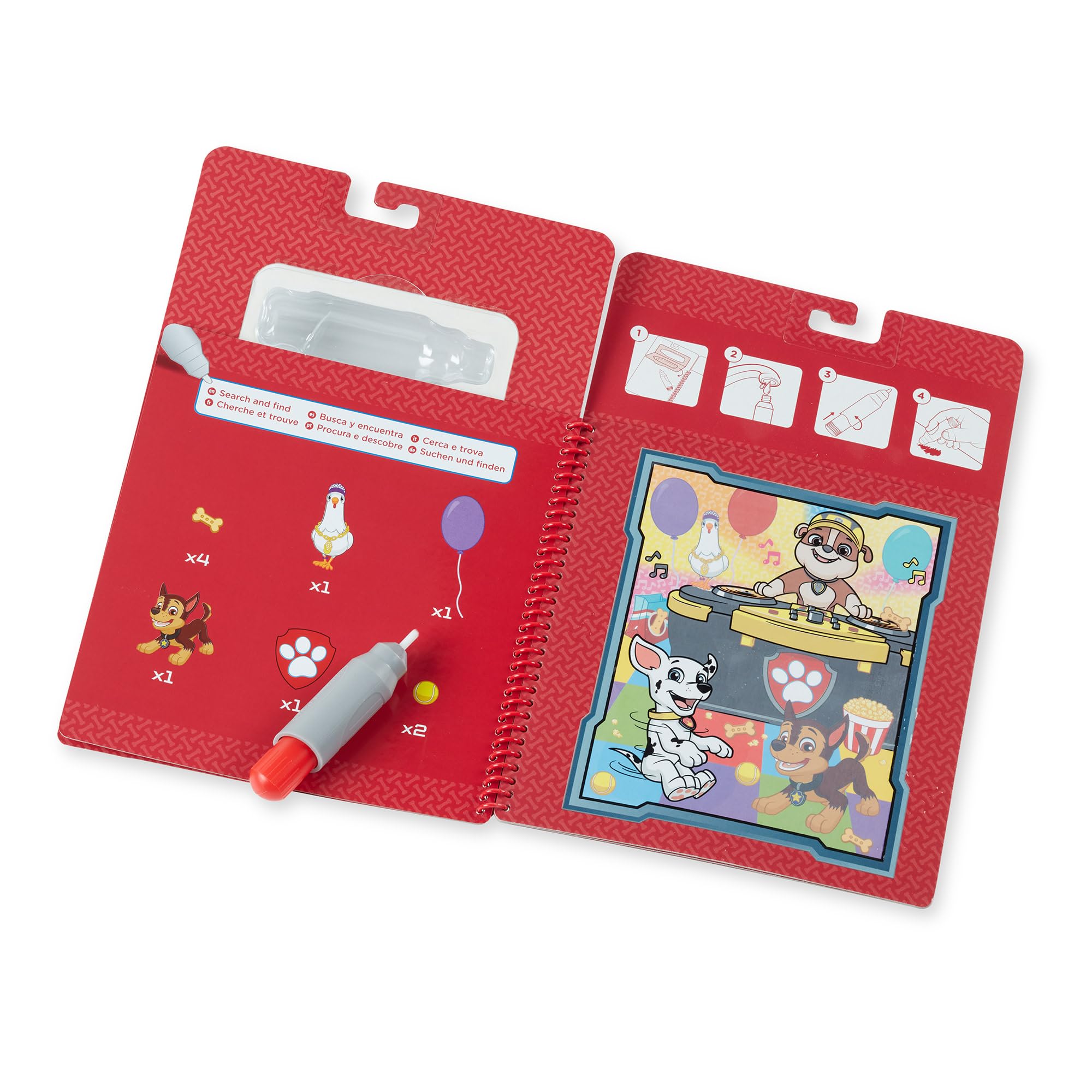 Melissa & Doug PAW Patrol Water Wow pages reveal hidden pictures when wet.