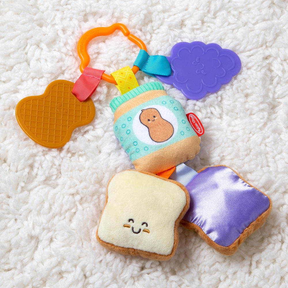 Perfect baby shower gift idea that travels well in diaper bags.