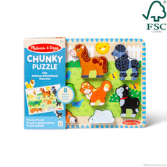 Melissa & Doug Pets Puzzle board helps kids match pets to their pictures