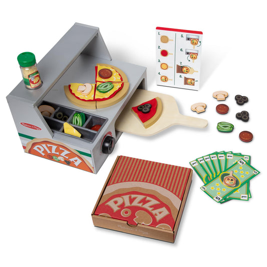 Melissa & Doug pizza counter with oven for imaginative play