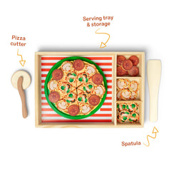 Melissa & Doug wooden pizza spatula for serving pretend pies