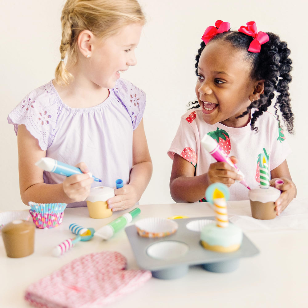 Play kitchen accessories complement Melissa and Doug sets for expanded worlds.