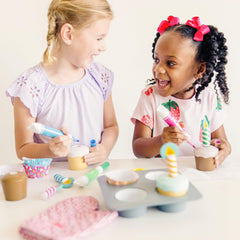 Play kitchen accessories complement Melissa and Doug sets for expanded worlds.