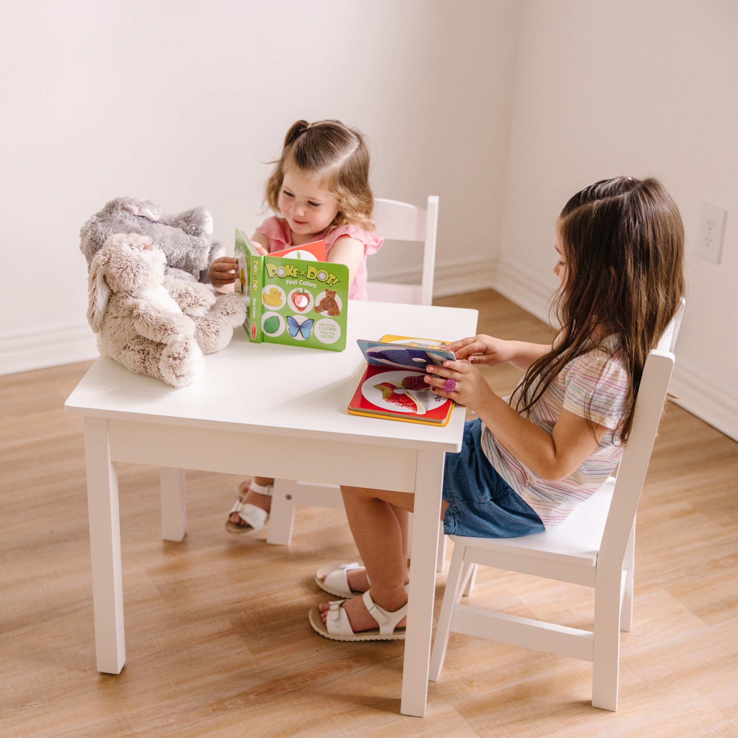 Melissa & Doug Poke-a-Dot First Words toy blocks stimulate object naming through pop-and-listen interaction