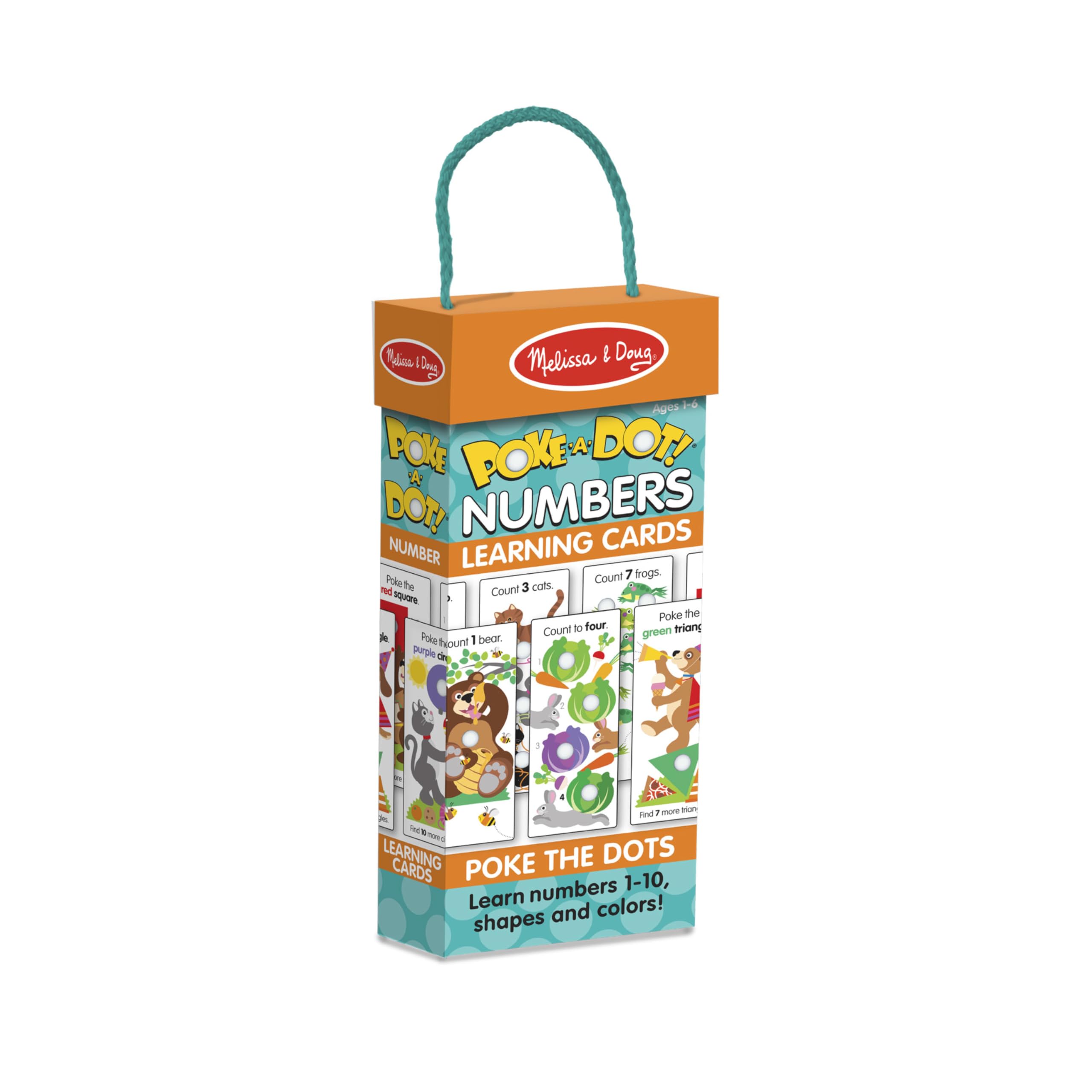 Melissa & Doug Poke-a-Dot travel-friendly set ideal for car rides and trips