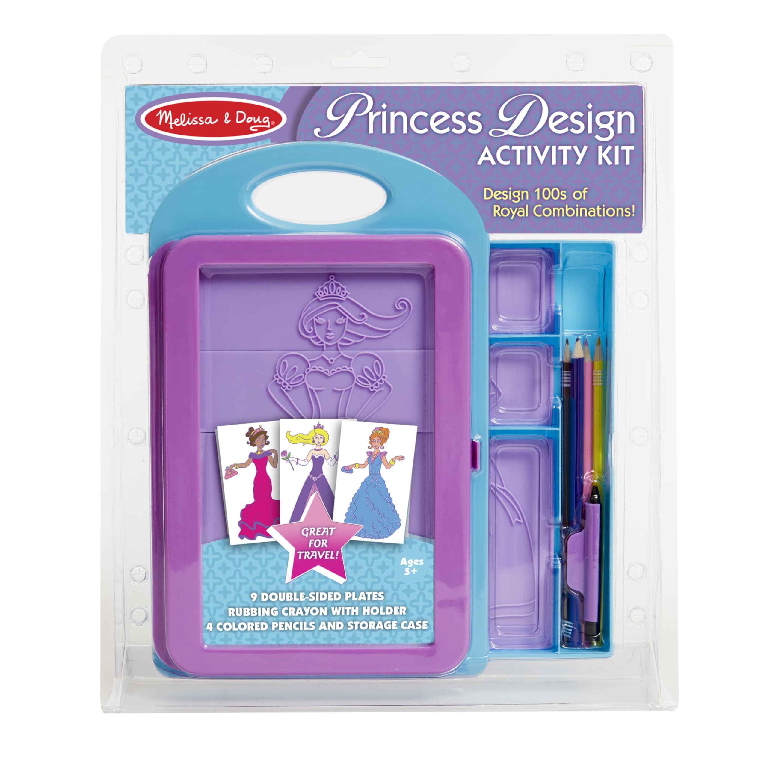 Melissa & Doug Princess Design Plates collection for imaginative fashion design sessions.