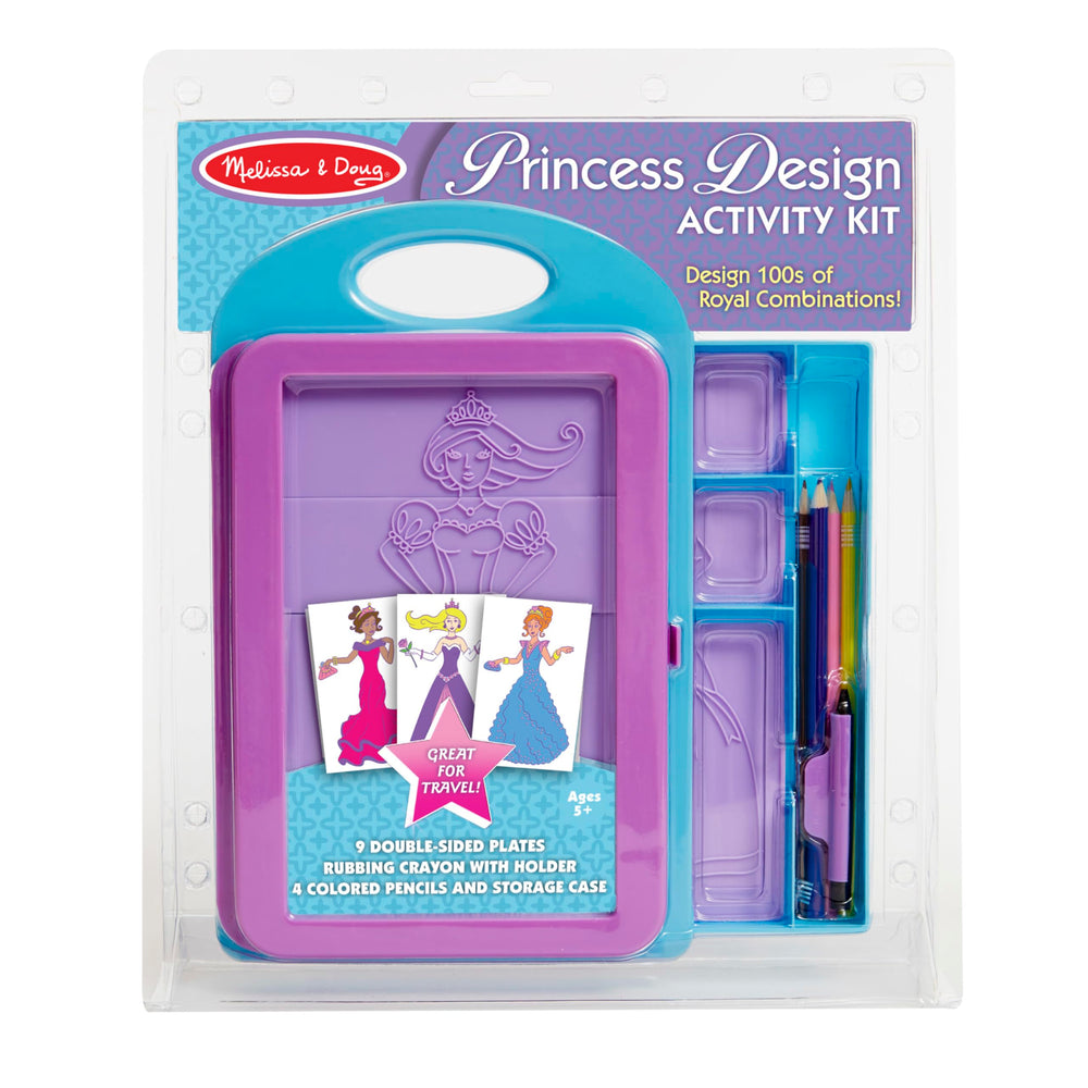 Melissa & Doug Princess Design Plates collection for imaginative fashion design sessions.