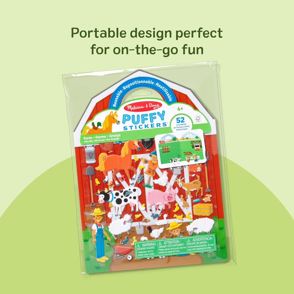Melissa & Doug 52 reusable stickers for endless creative combinations.
