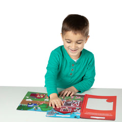 Melissa & Doug Puffy Sticker Farm background invites hands-on play on sturdy double-sided boards.