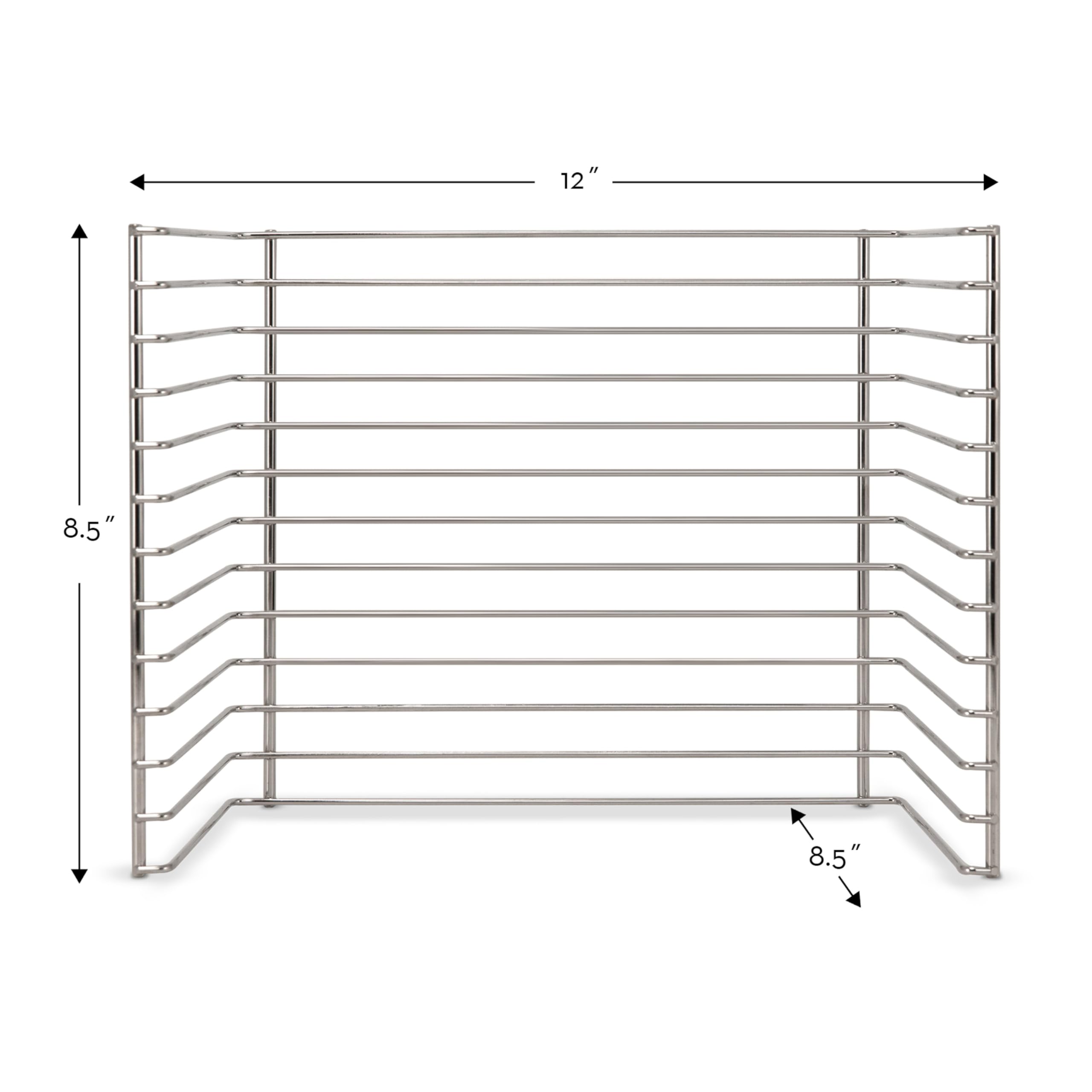 Melissa & Doug puzzle storage rack filled with puzzles for ready-to-play setup