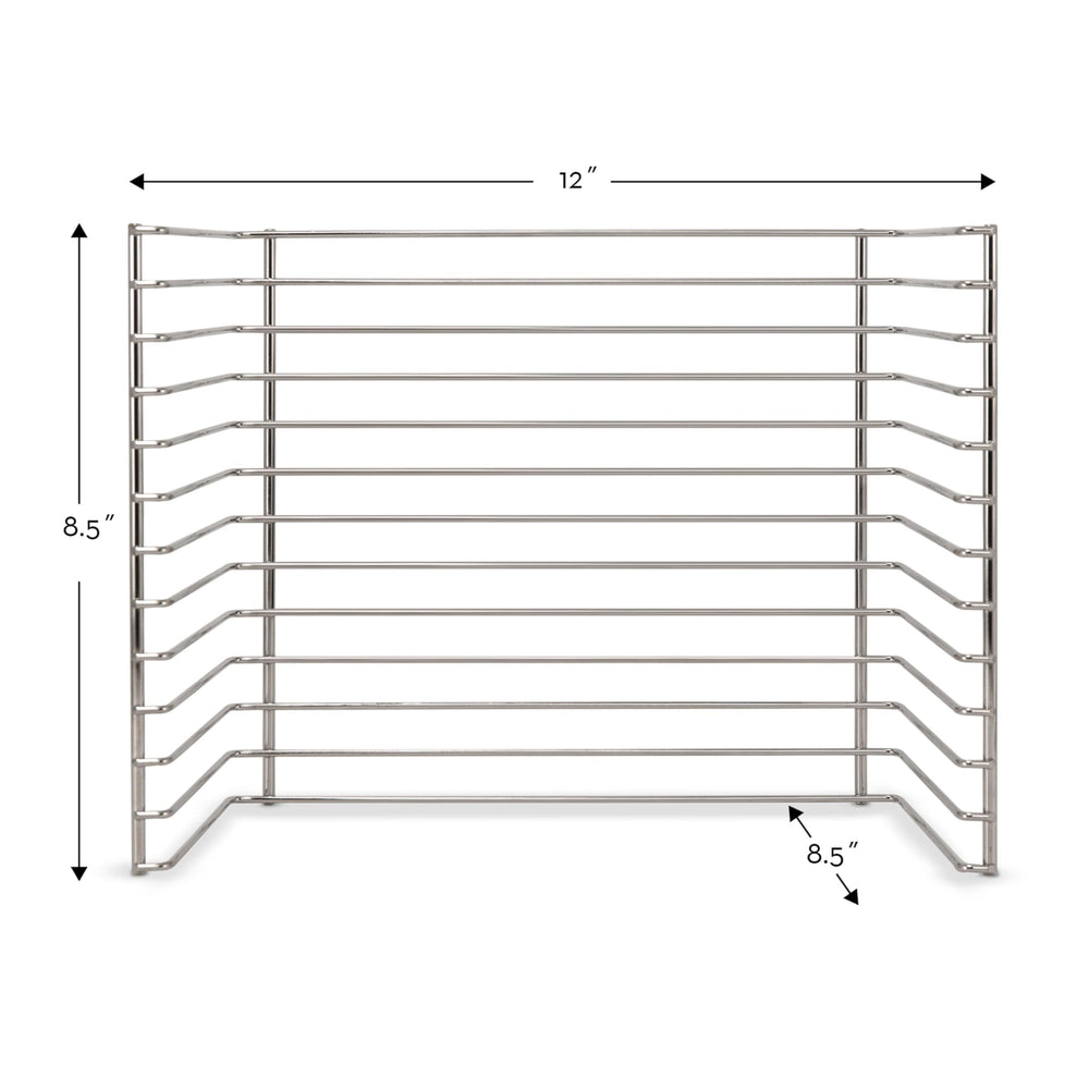 Melissa & Doug puzzle storage rack filled with puzzles for ready-to-play setup