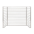 Melissa & Doug puzzle storage rack side view with 12 slots for organized play