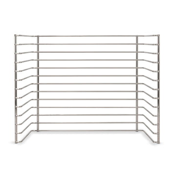 Melissa & Doug puzzle storage rack side view with 12 slots for organized play