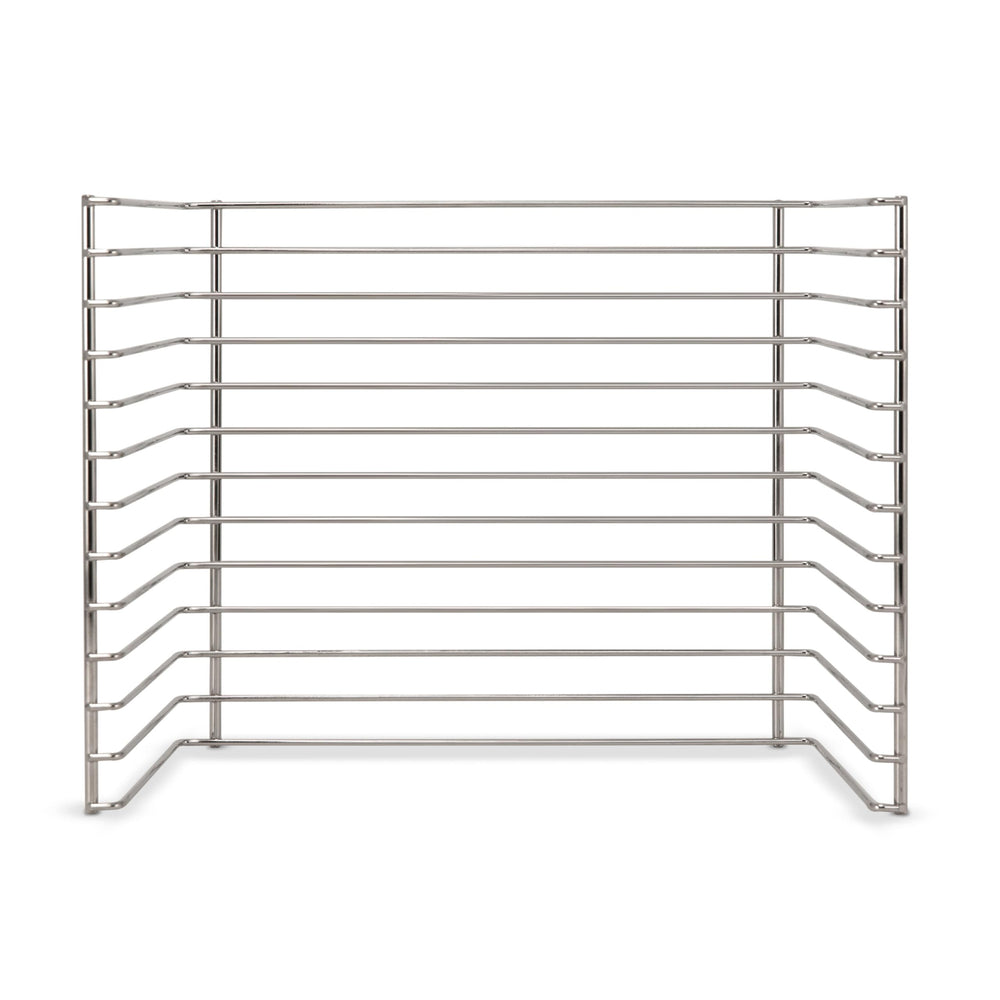 Melissa & Doug puzzle storage rack side view with 12 slots for organized play