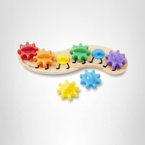 Gift-ready packaging for Melissa & Doug Rainbow Caterpillar Gear Toy