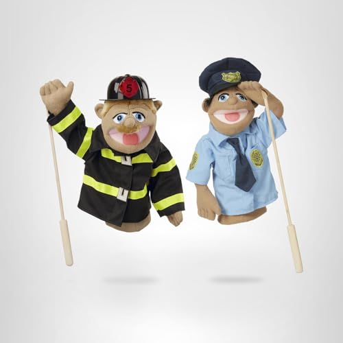 Melissa & Doug Rescue Puppet Set ideal for classroom storytelling centers.