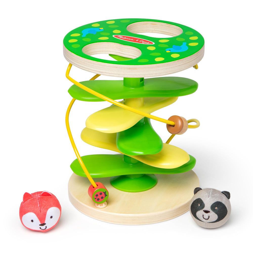 Melissa & Doug Rollables with chimes invites interactive auditory play.