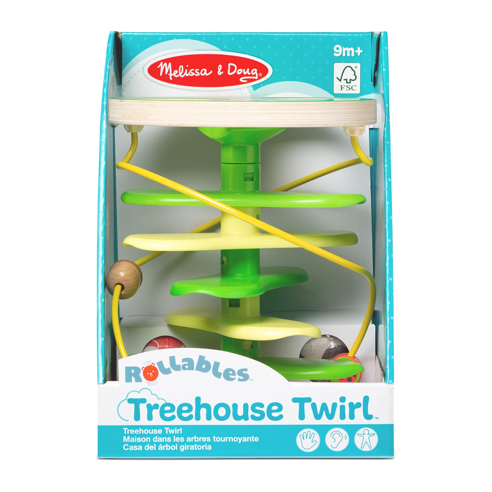 Melissa & Doug Rollables fox with chimes encourages imaginative forest adventures.