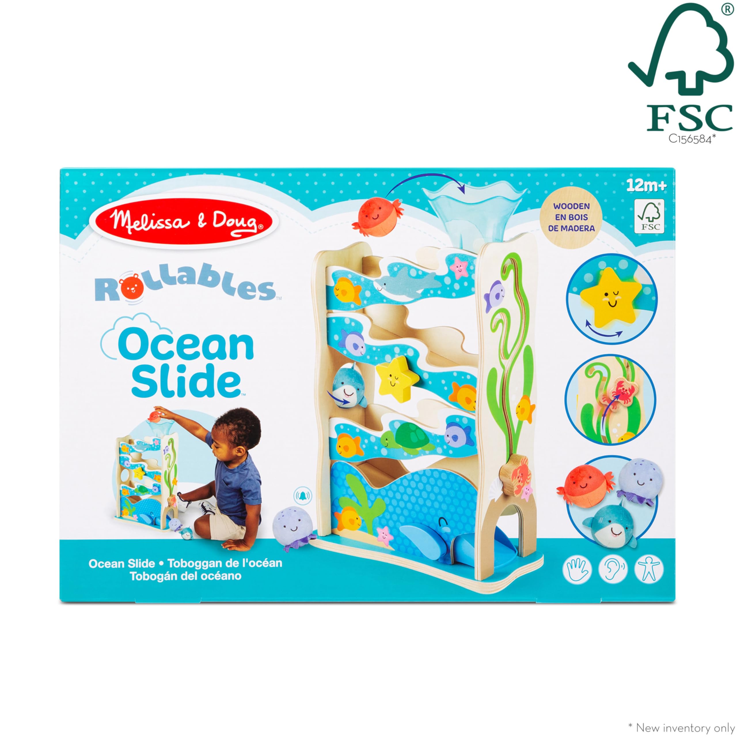 Melissa & Doug Rollables Ocean Slide crab rollable encourages grasp and squeeze.