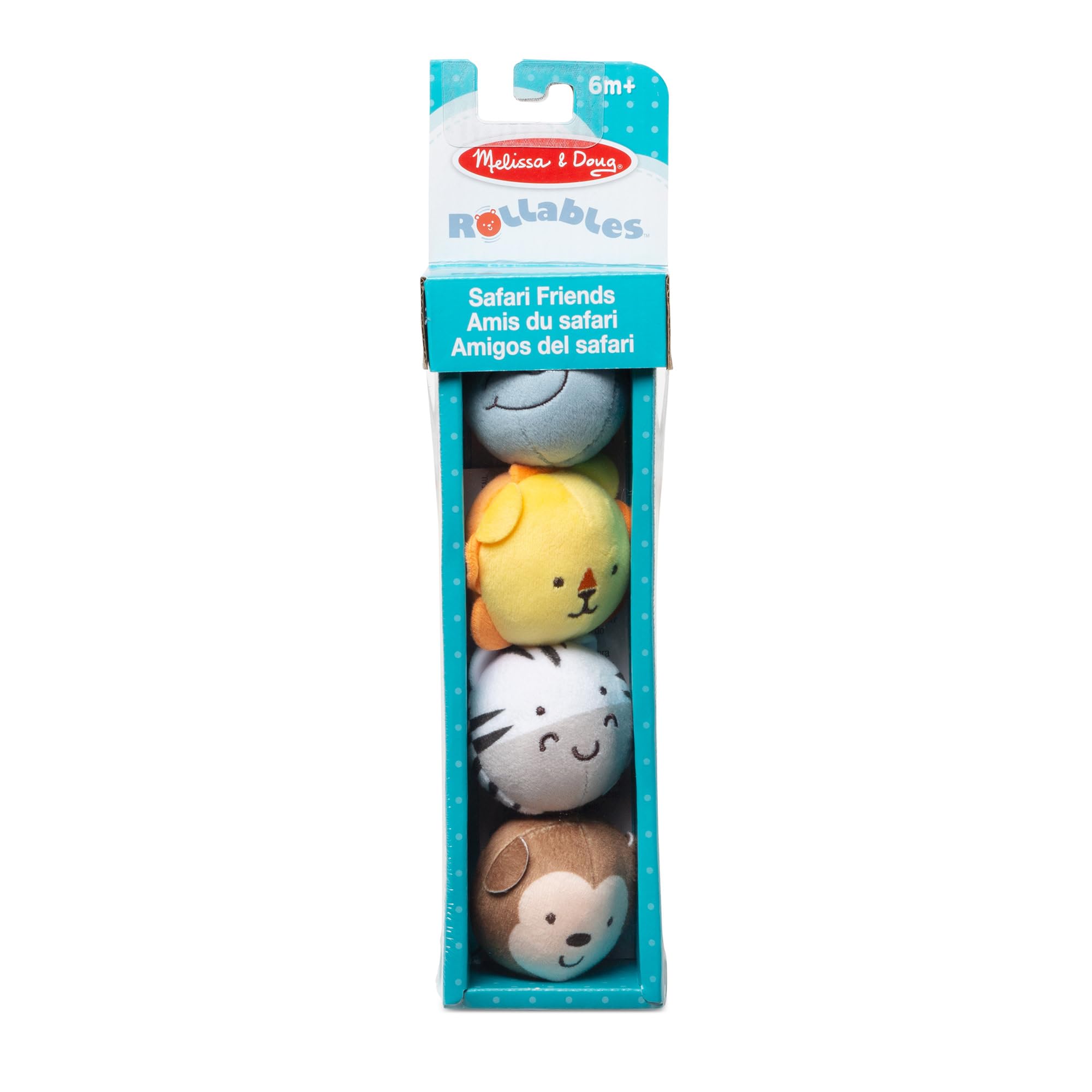 Melissa & Doug Safari Rollables elephant close-up; soft squeezable texture for tactile play.