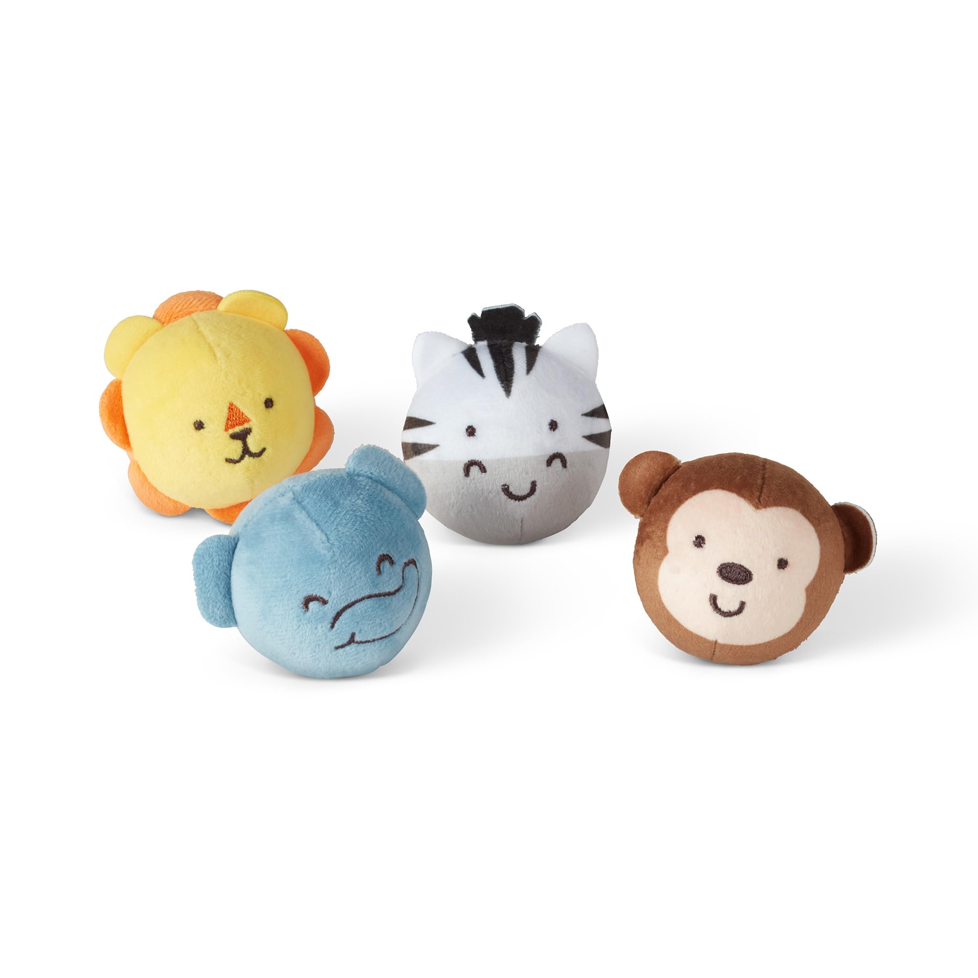Melissa & Doug Safari Rollables lion close-up; chime for playful auditory discovery.