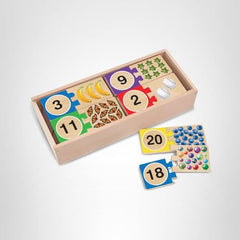 Screen-free learning with Melissa & Doug number puzzles for home or classroom use