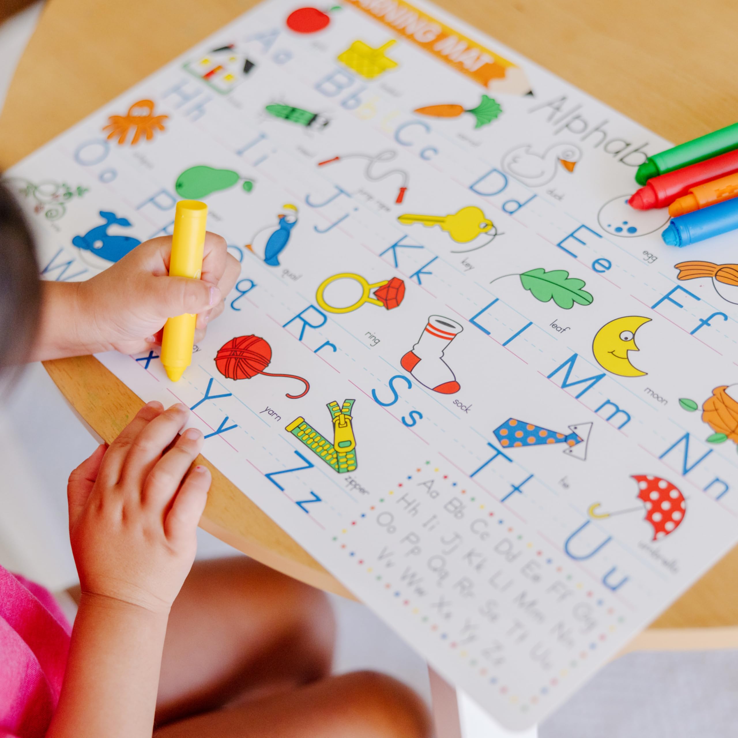 Durable materials built for repeated use on learning mats.
