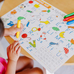 Durable materials built for repeated use on learning mats.