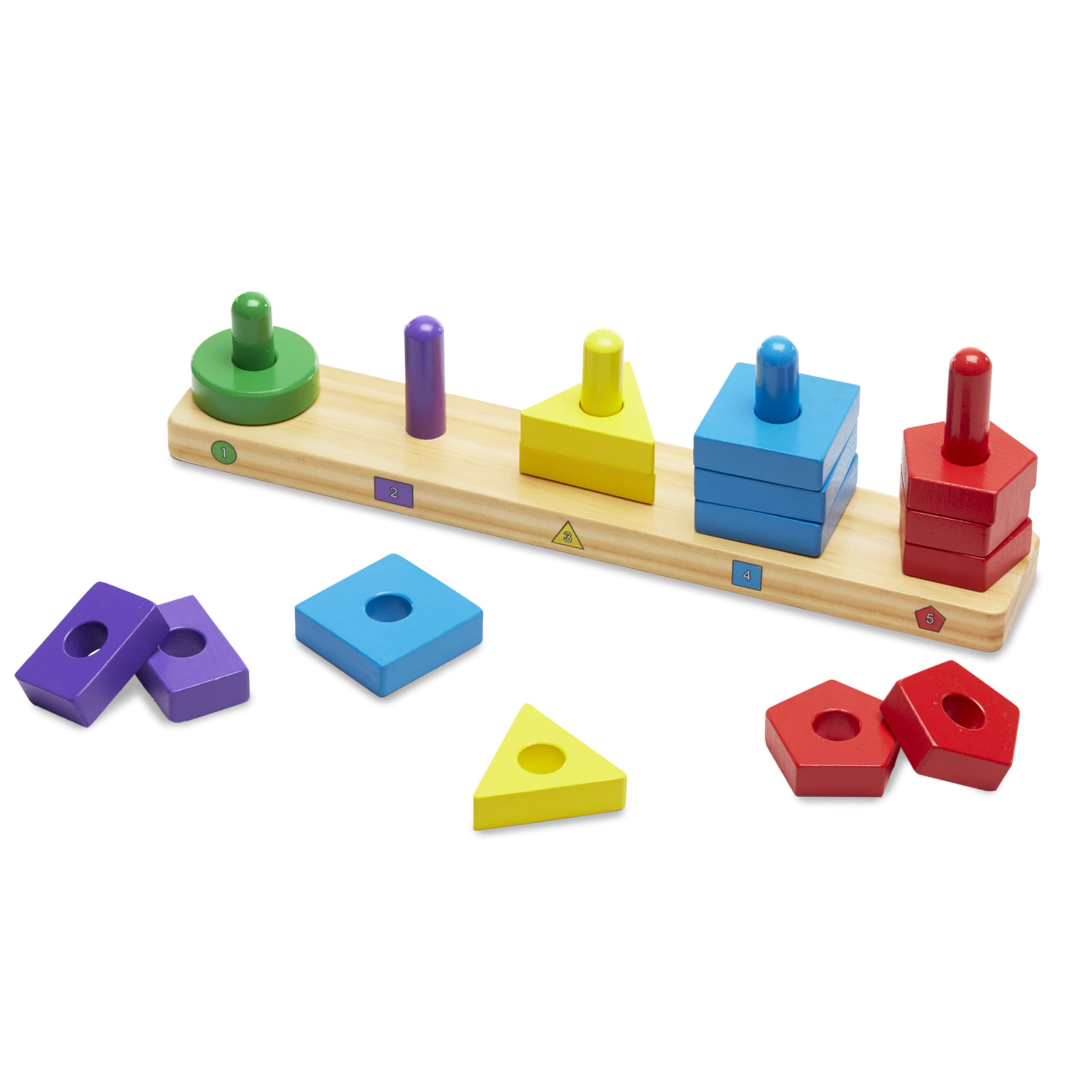 Melissa & Doug printed key guides color and quantity matching