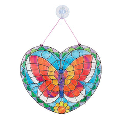 Melissa and Doug butterfly textures mimic bubbles and swirls for realistic stained glass effects
