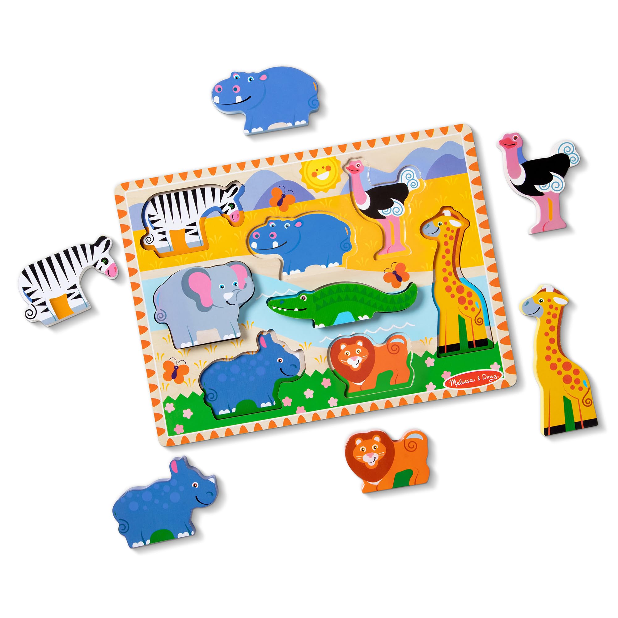 Melissa & Doug Stand-up Animal Pieces foster pretend play and storytelling.