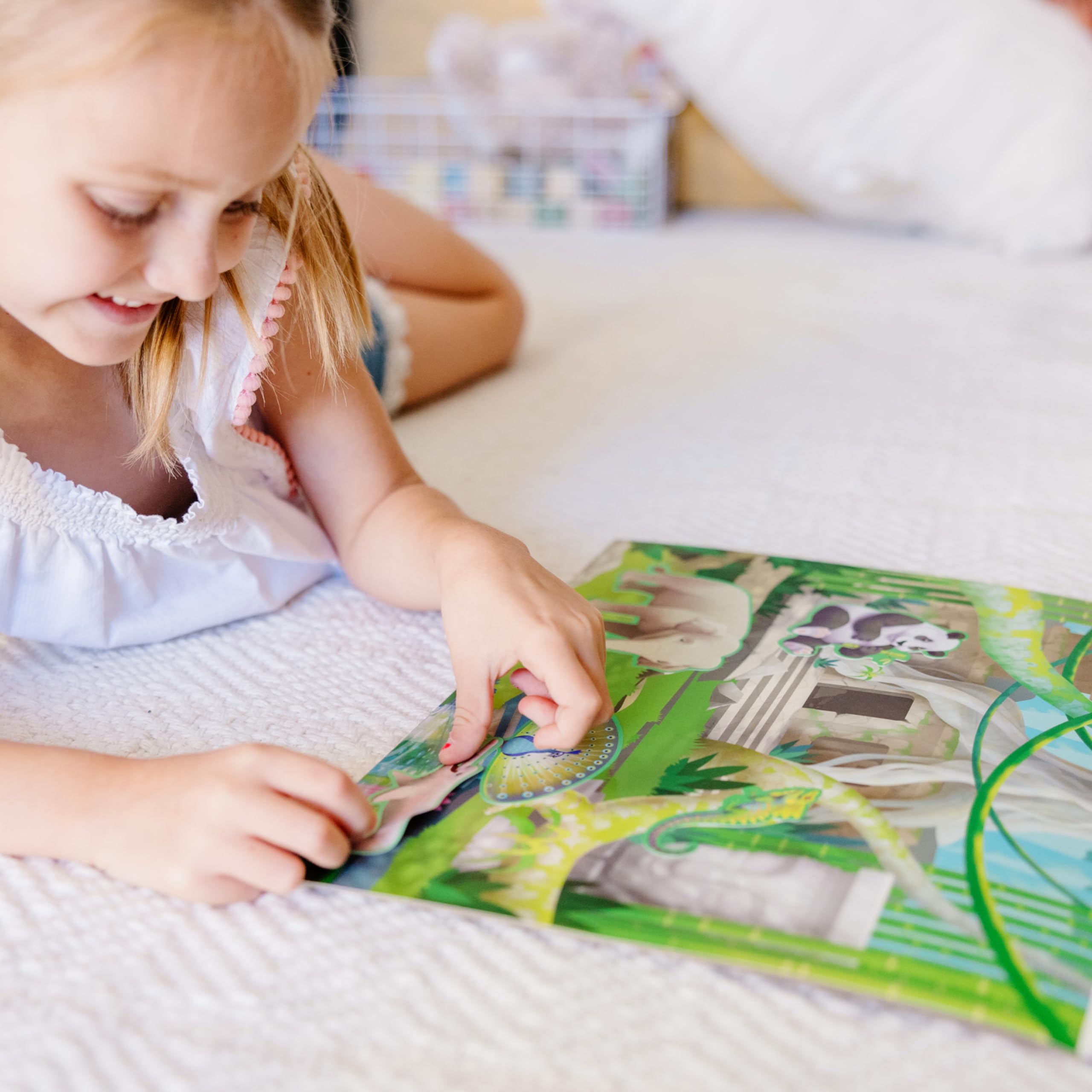 Melissa & Doug sticker pad cling-stickers-pack ideal for quick setup and cleanup.