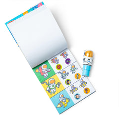 Melissa & Doug Sticker WOW 300-sticker stack with a variety of designs.