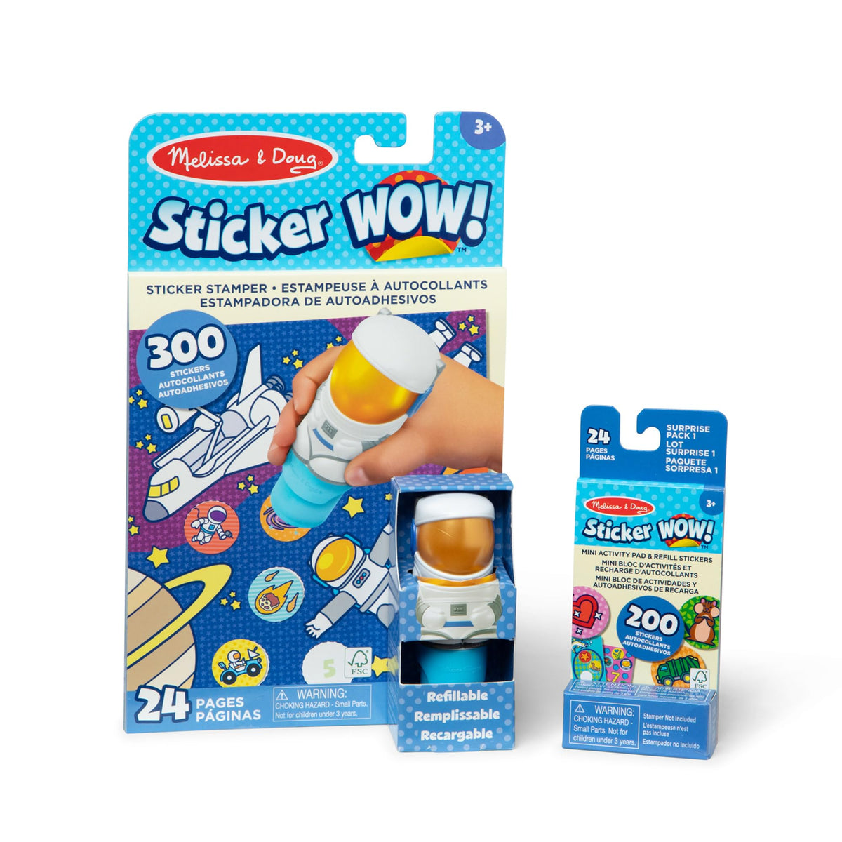 Melissa & Doug Sticker WOW Astronaut activity pad cover for space-themed learning.