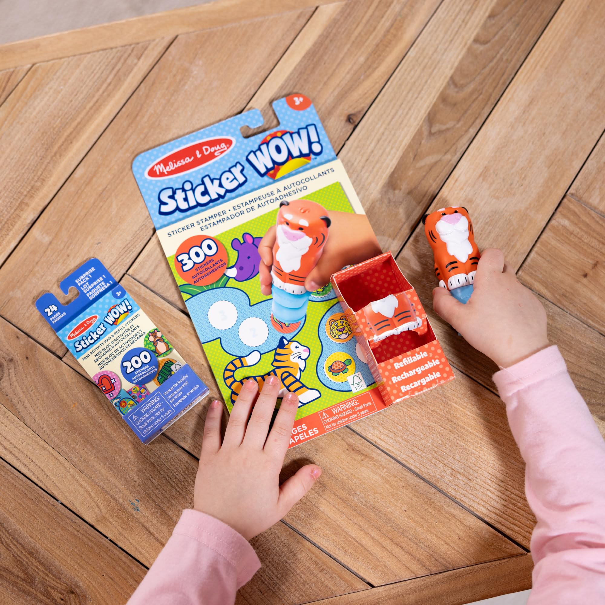 Melissa and Doug Sticker WOW safari counting games engaging early math activities